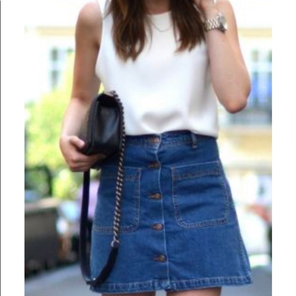 Old Navy Denim Skirt Women Size 2